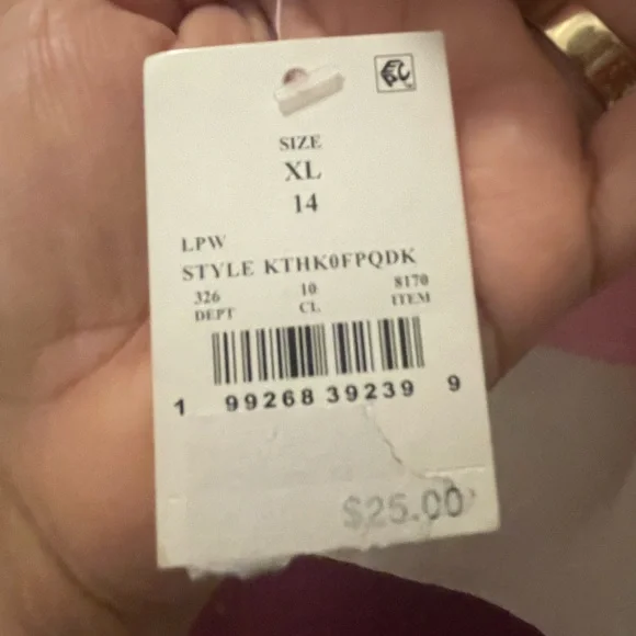 Hello Kitty Pink and White Striped Long Sleeve Dress - Picture 4 of 10